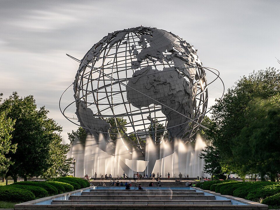 Unisphere, Flushing Meadows-Corona Park, Queens (real place behind the Stark Expo)